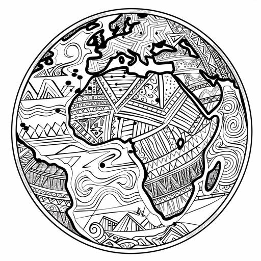 Enjoyable Earth Coloring Page - Useful Activities – IMAGELLA