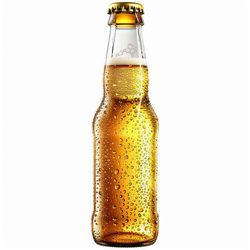 Beer Bottle Image in Photorealistic Style: Vector Clipart in 4K