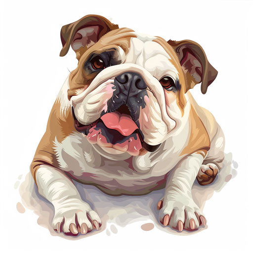 Bulldog Clipart in Photorealistic Style Illustration: 4K Vector & PNG ...