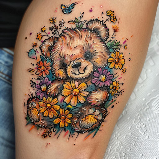 Teddy Bear Tattoo Blueprint Collection – IMAGELLA