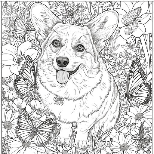 Unleash Creativity with Corgi Coloring Pages – IMAGELLA