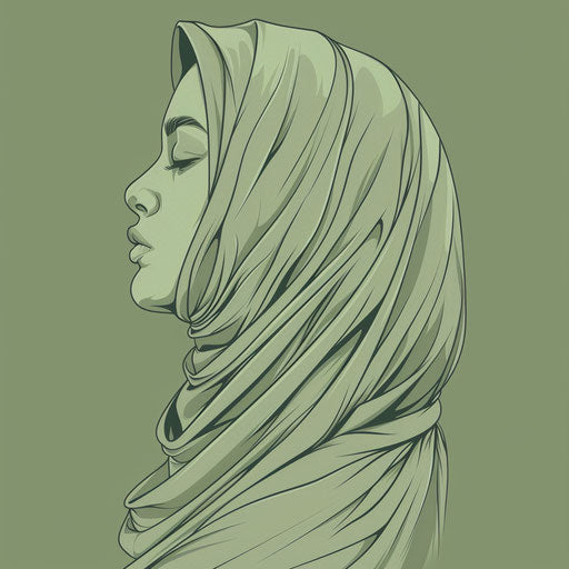 High-Res 4K Hijab Clipart in Photorealistic Style