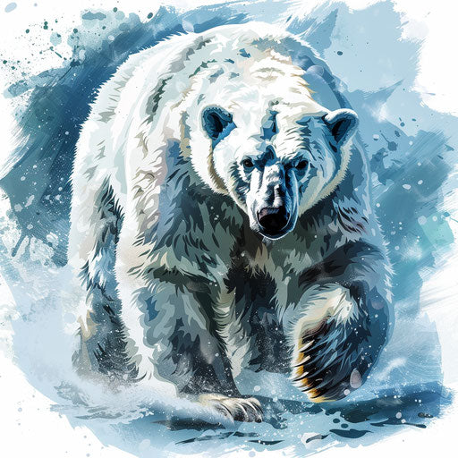 Vector & 4K Polar Bear Clipart in Photorealistic Style – IMAGELLA