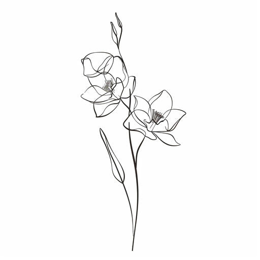 Artistic December Birth Flower Tattoo Sketches – IMAGELLA