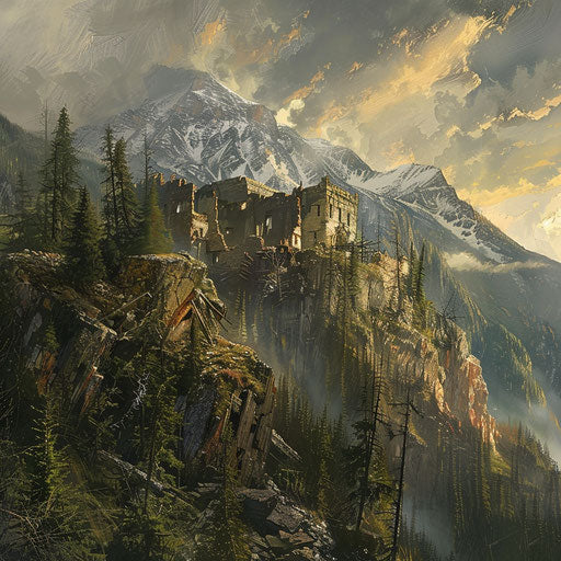 Sulphur Mountain Inspiring Scenic Canvas