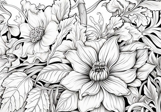 Learning Through Flower Coloring Pages