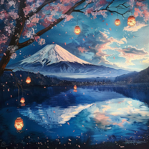Mt Fuji Inspiring Scenic Canvas