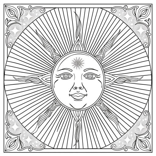 Develop Smarts: Sun Coloring Page for Kids – IMAGELLA