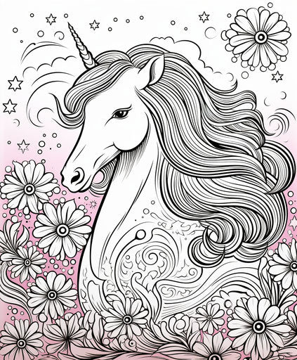 Boost Skills: Unicorn Coloring Pages for Kids – IMAGELLA