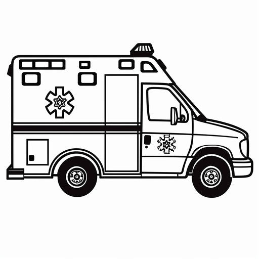 Engage with Ambulance Coloring Pages – IMAGELLA