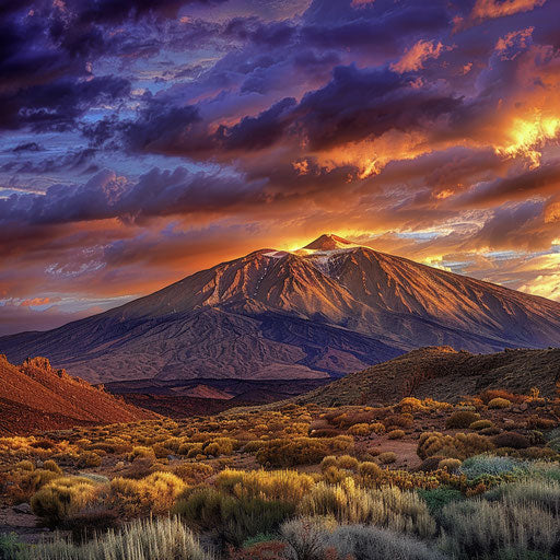 Mount Teide Vibrant Scenic Photography