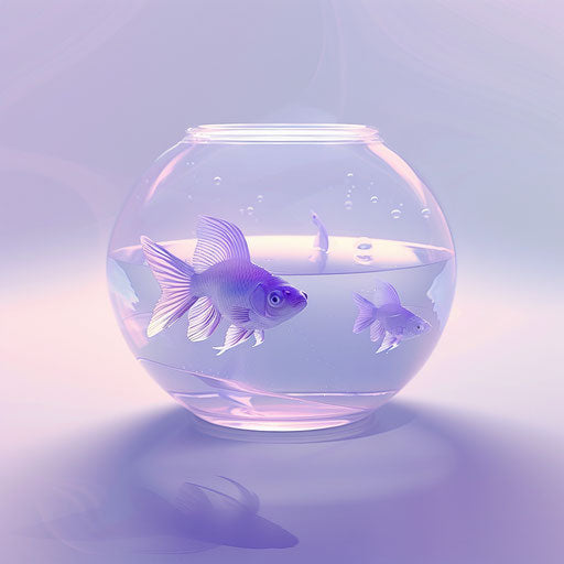 Fish Bowl Clipart in Photorealistic Style: 4K Vector Clipart