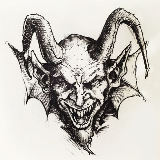 Devil Tattoo Sketch Collection