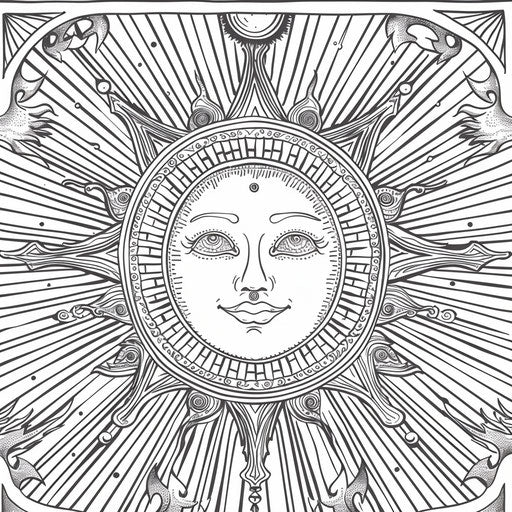 Discover Sun Coloring Page for All Ages – IMAGELLA