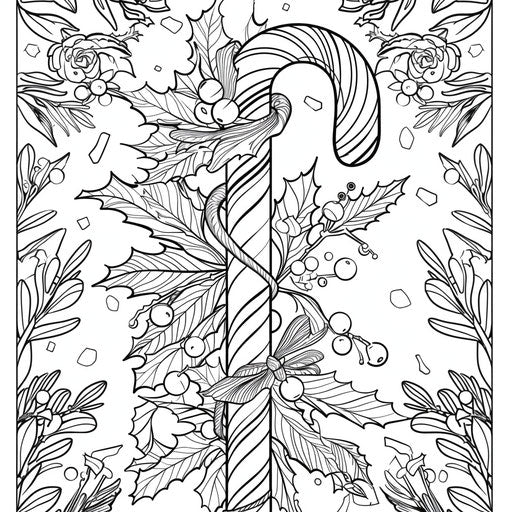 Creative Candy Cane Coloring Pages – IMAGELLA