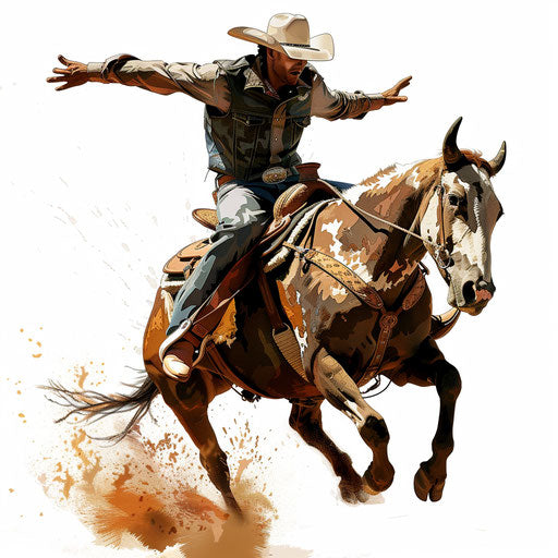 Rodeo Clipart: 4K & Vector in Photorealistic Style