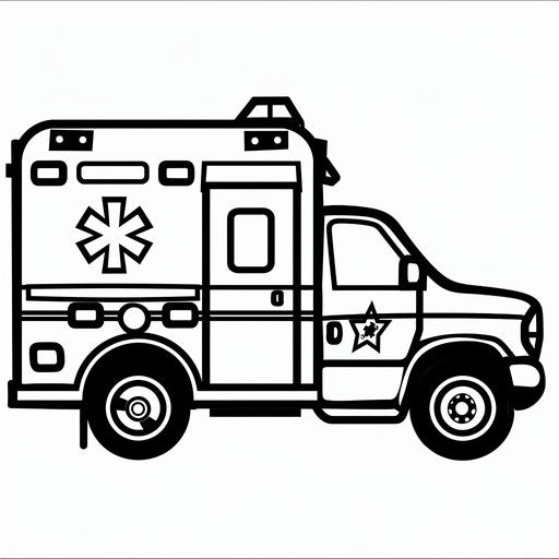 Ambulance Coloring Page - Activity Coloring Sheets – IMAGELLA