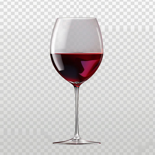 Wine Glass Clipart in Photorealistic Style Artwork: 4K Vector & SVG ...