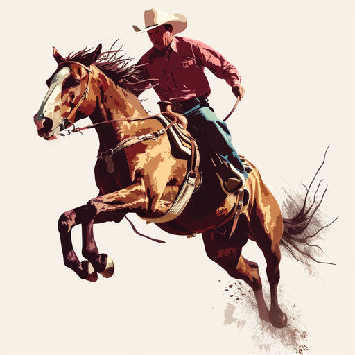 Rodeo Clipart in Photorealistic Style: Vector & 4K