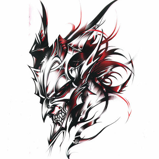 Vivid Devil Tattoo Vector Art