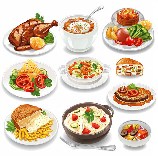 Meal Clipart in Photorealistic Style: Vector & 4K – IMAGELLA