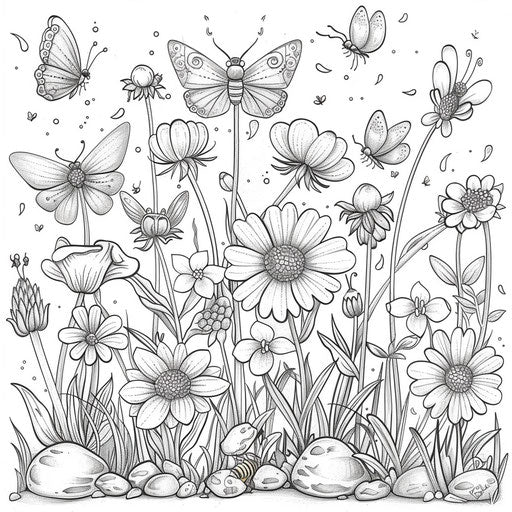 Engaging Printable Spring Coloring Pages - Pages for Family and Friends ...