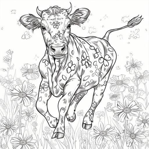 Cow Coloring Sheet - Coloring Sheets for All Groups – IMAGELLA