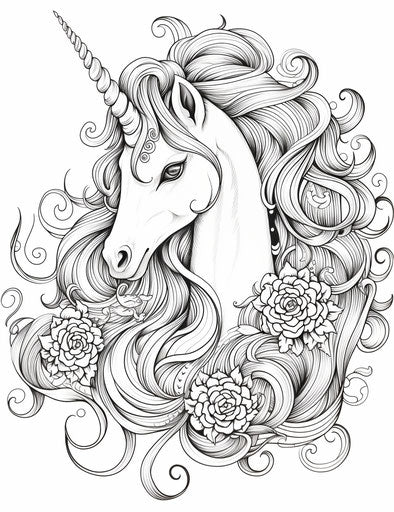 Child's Play & Skill: Unicorn Coloring Pages – IMAGELLA