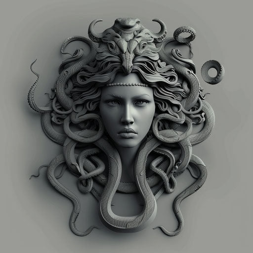 Medusa Clipart in Photorealistic Style: 4K Vector Clipart – IMAGELLA