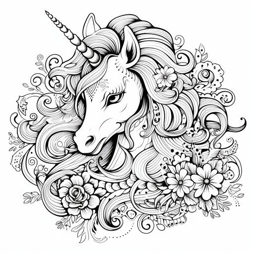 Artistic Skills with Unicorn Coloring Pages – IMAGELLA