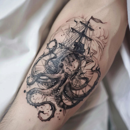 Kraken Tattoo Outlines – IMAGELLA