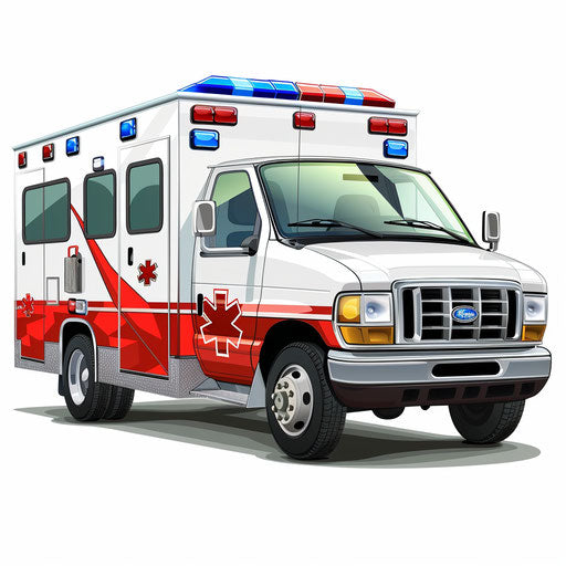 4K Ambulance Clipart in Photorealistic Style: Vector & SVG – IMAGELLA