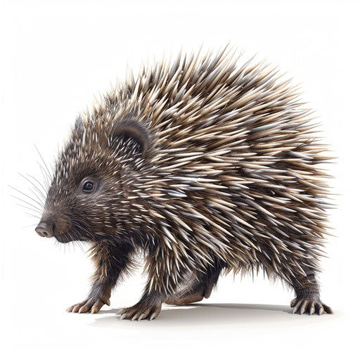 High-Res 4K Porcupine Clipart in Photorealistic Style – IMAGELLA