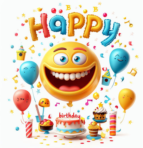 Heartfelt Happy Birthday Emoji for Greetings