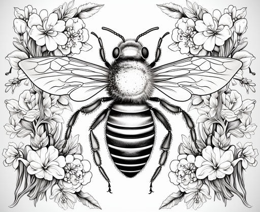 Bee Clipart in Imressive Style: 4K Vector Clipart – IMAGELLA