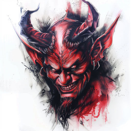 Devil Tattoo Design Set