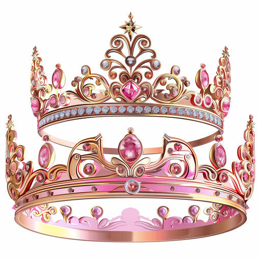 High-Res 4K Princess Crown Clipart in Photorealistic Style – IMAGELLA