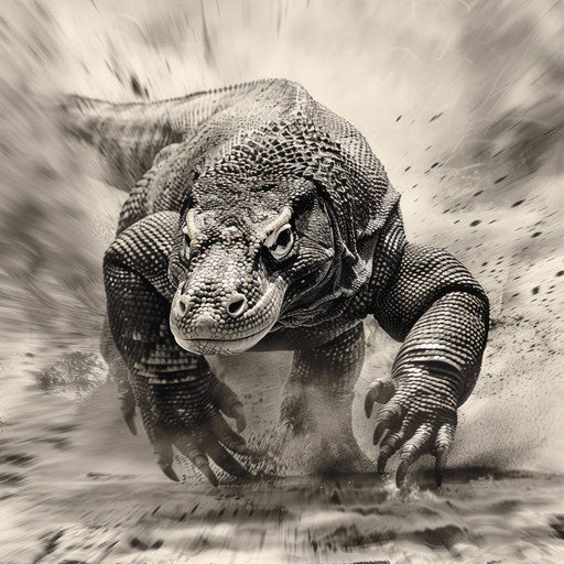 Komodo Dragon Majesty: Captivating 4K Snapshots