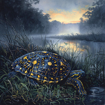 Yellow Spotted Turtle: Nature's Touch in Home Decor