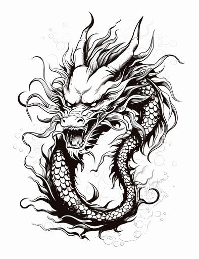 Japanese Dragon Tattoo - Unleash Your Unique Style – IMAGELLA