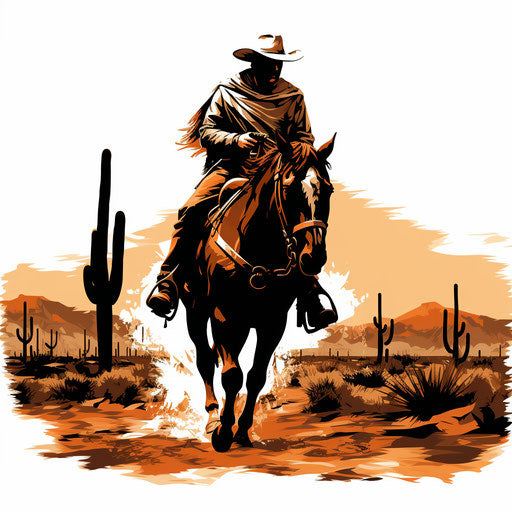 Western Image in Chiaroscuro Art Style: Vector Clipart in 4K – IMAGELLA