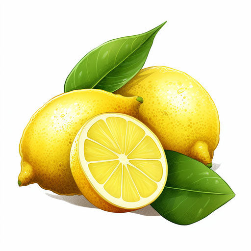 Lemon Clipart in Chiaroscuro Art Style: 4K Vector Art – IMAGELLA