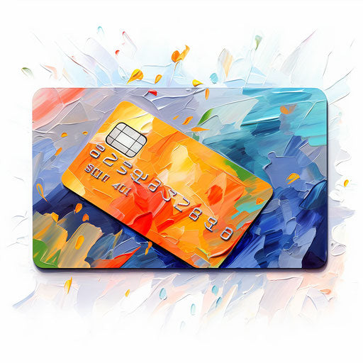 Credit Card Clipart in Oil Painting Style: High-Def Vector & 4K Clipart