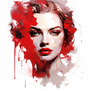 Red Clipart: 4K & Vector in Oil Painting Style