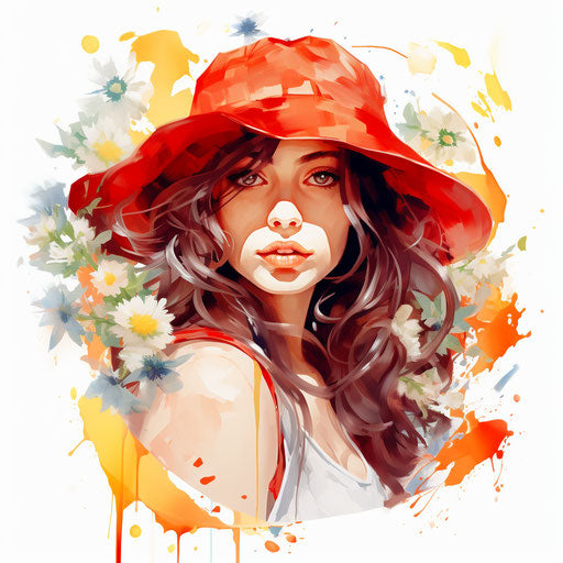 Vector & 4K July Clipart in Oil Painting Style – IMAGELLA