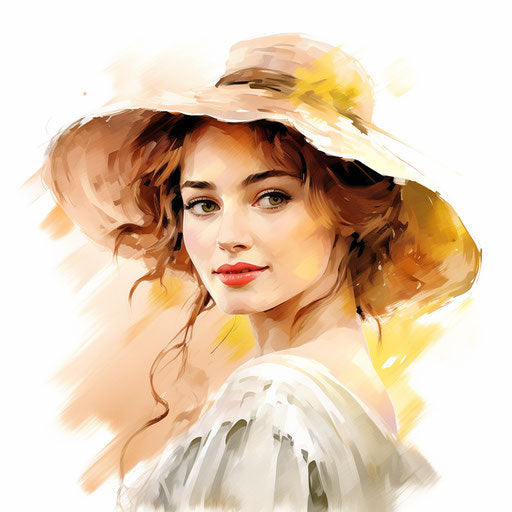 Belle Clipart: 4K & Vector in Impressionistic Art Style