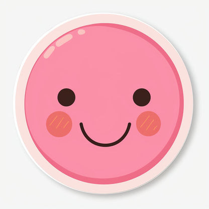 Engage Learners with Educational Pink Smiley Face