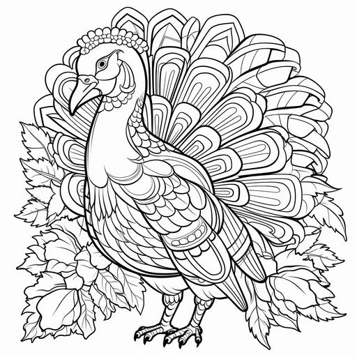 Artistic Skills with Turkey Coloring Pages – IMAGELLA