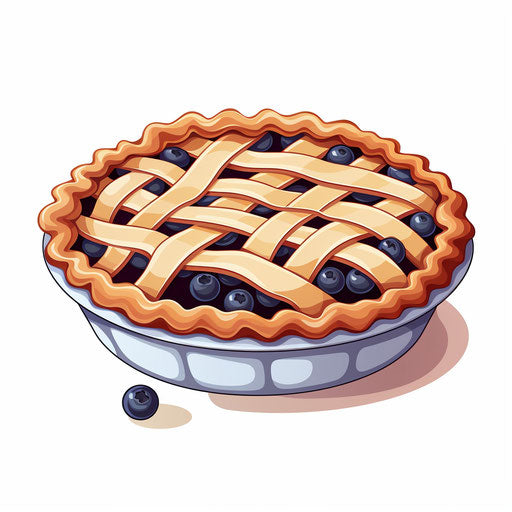 Pie Clipart in Minimalist Art Style Artwork: Vector, PNG, 4K – IMAGELLA