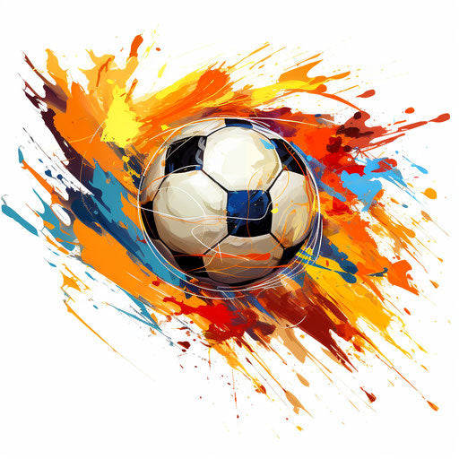 Soccer Ball Clipart in Impressionistic Art Style: 4K & Vector – IMAGELLA